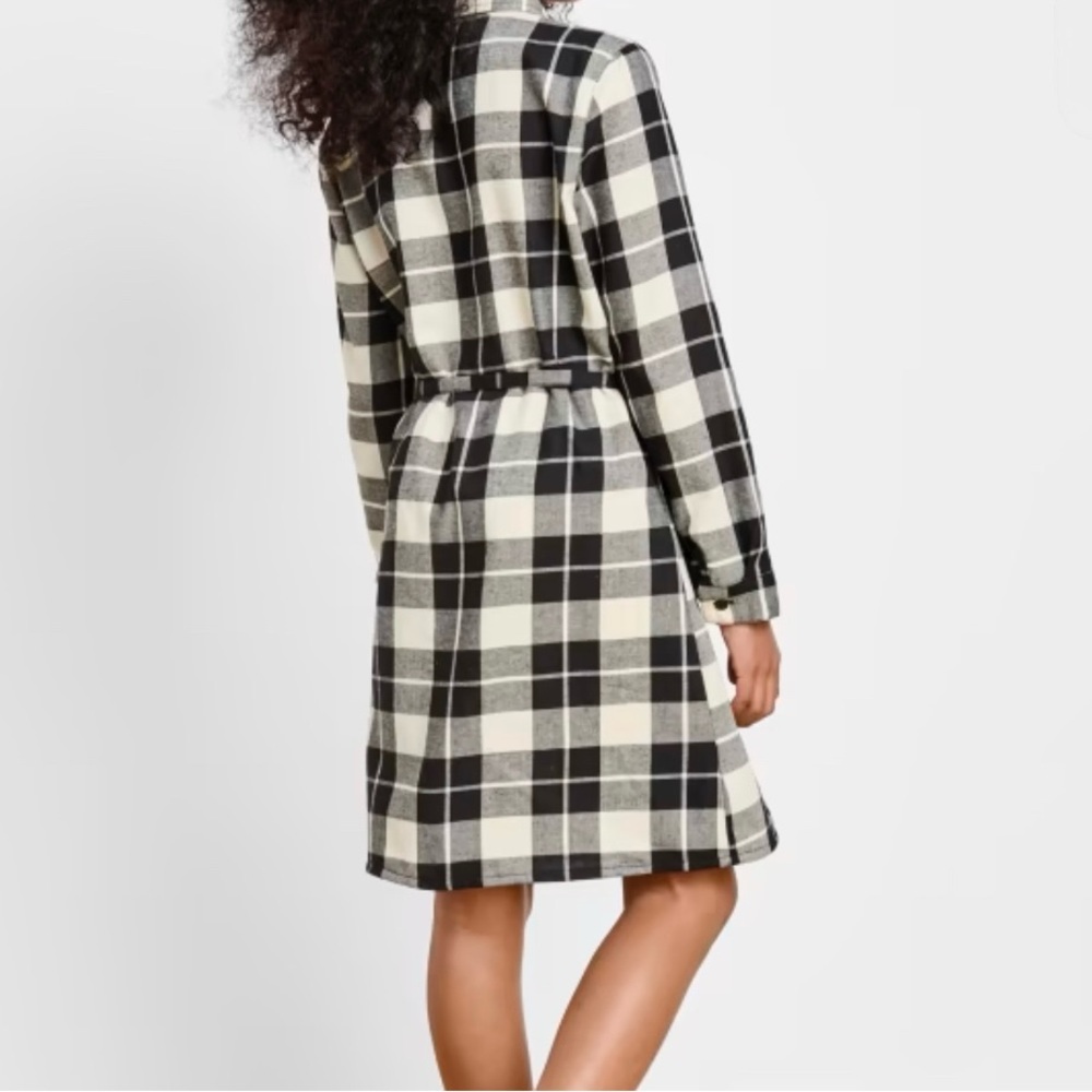 The Children's Place Black and White Plaid Dress